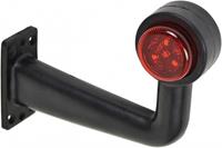 carpoint Breedtelicht LED rechts rood/wit 165mm haaks 0414023
