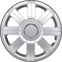 AutoStyle wieldoppen Radical 13 inch ABS zilver set van 4