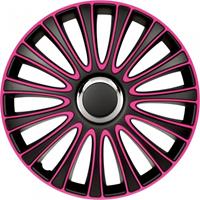 AutoStyle wieldoppen LeMans 14 inch ABS zwart/roze set van 4