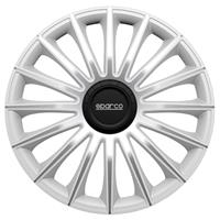 Sparco 4-Delige Wieldoppenset Treviso 15-inch zilver