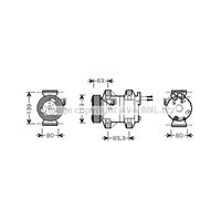 opel Compressor, airconditioning