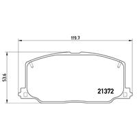 Remblokkenset, schijfrem BREMBO, u.a. für Toyota, Lexus