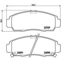 honda Remblokken set P28034