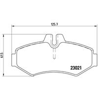 Remblokkenset, schijfrem BREMBO, u.a. für Mercedes-Benz, VW, Puch