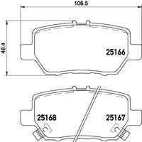 honda Remblokken set