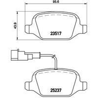 Remblokkenset, schijfrem BREMBO, u.a. für Alfa Romeo