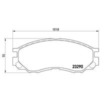 Remblokkenset, schijfrem BREMBO, u.a. für Mitsubishi, Shuanghuan, Landwind (jmc)