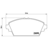 Remblokkenset, schijfrem BREMBO, u.a. für Nissan