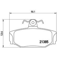 Remblokkenset, schijfrem BREMBO, u.a. für Volvo