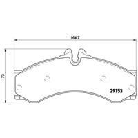 Remblokkenset, schijfrem BREMBO, u.a. für Mercedes-Benz, VW