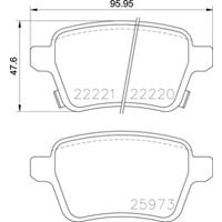 opel Remblokken set P59086