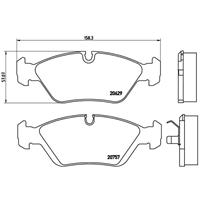 Remblokkenset, schijfrem BREMBO, u.a. für Alpina, Maserati, BMW, Porsche, Ferrari