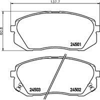 hellapagid Bremsbelagsatz, Scheibenbremse | HELLA PAGID (8DB 355 012-961)