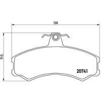 Remblokkenset, schijfrem BREMBO, u.a. für Iveco, Santana