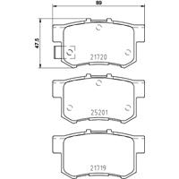 Remblokkenset, schijfrem BREMBO, u.a. für Suzuki, Fiat, Honda