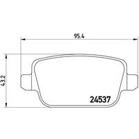 Remblokkenset, schijfrem BREMBO, u.a. für Volvo, Land Rover