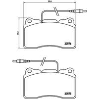 Remblokkenset, schijfrem BREMBO, u.a. für Fiat, Peugeot, Lancia, Citroën