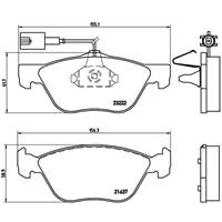 Remblokkenset, schijfrem BREMBO, u.a. für Alfa Romeo