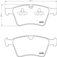 Remblokkenset, schijfrem BREMBO, u.a. für Mercedes-Benz