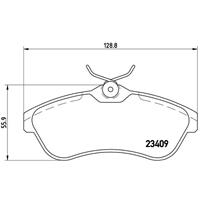 Remblokkenset, schijfrem BREMBO, u.a. für Citroën