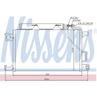 Condensor, airconditioning NISSENS, u.a. für Mercedes-Benz