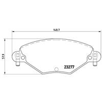 Remblokkenset, schijfrem BREMBO, u.a. für Citroën