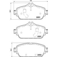 Remblokkenset, schijfrem DIRECTIONAL BRAKE PADS BREMBO, u.a. für Mercedes-Benz