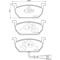 Remblokkenset, schijfrem DIRECTIONAL BRAKE PADS BREMBO, u.a. für VW, Seat, Audi, Skoda