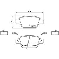 Remblokkenset, schijfrem BREMBO, u.a. für Fiat, Lancia