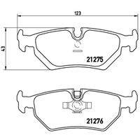 Remblokkenset, schijfrem BREMBO, u.a. für Citroën, Peugeot, Fiat, Aston Martin, Lancia