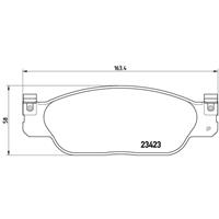 Remblokkenset, schijfrem BREMBO, u.a. für Lincoln, Ford Usa, Jaguar