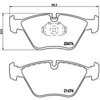 Remblokkenset, schijfrem BREMBO, u.a. für Wiesmann, BMW