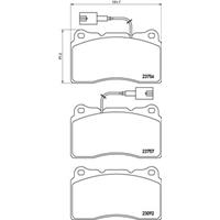 Remblokkenset, schijfrem BREMBO, u.a. für Alfa Romeo