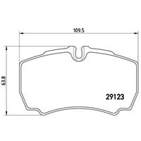 Remblokkenset, schijfrem BREMBO, u.a. für Ford