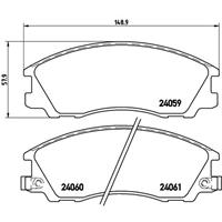 hyundai Remblokken set P30017