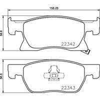 Remblokkenset, schijfrem BREMBO, u.a. für Opel, Vauxhall