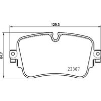 Remblokkenset, schijfrem BREMBO, u.a. für Audi, VW