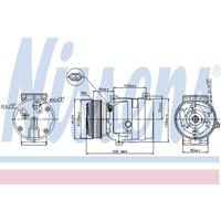 nissan Compressor, airconditioning 89435