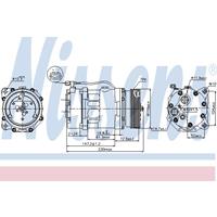 NISSENS Kompressor 89118 Klimakompressor,Klimaanlage Kompressor VW,SHARAN 7M8, 7M9, 7M6,PASSAT Variant 3A5, 35I,PASSAT 3A2, 35I,CORRADO 53I
