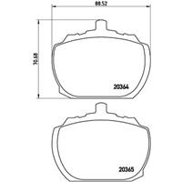 Remblokkenset, schijfrem BREMBO, u.a. für Rover, Ford, Triumph, Reliant, MG