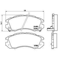 Remblokkenset, schijfrem BREMBO, u.a. für Subaru