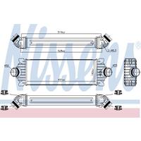 Intercooler, inlaatluchtkoeler NISSENS, u.a. für Ford