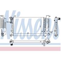 Kühler, Motorkühlung Nissens 61252A