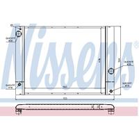 Kühler, Motorkühlung | NISSENS (60772)