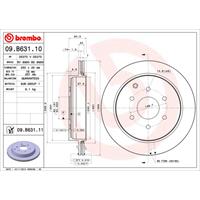 Bremsscheibe | BREMBO (09.B843.10)