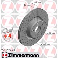Remschijf COAT Z Zimmermann, Remschijftype: Verzonken, u.a. für BMW