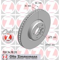 Bremsscheibe 'COAT Z' | Zimmermann (150.3478.20)