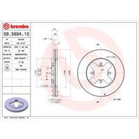 Bremsscheibe Vorderachse Brembo 09.5730.10