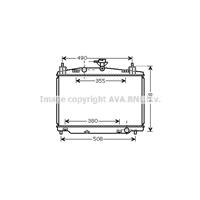 Kühler, Motorkühlung AVA MZ2213