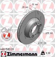 Zimmermann Bremsscheiben 460.1583.20 Scheibenbremsen,Bremsscheibe PORSCHE,PANAMERA